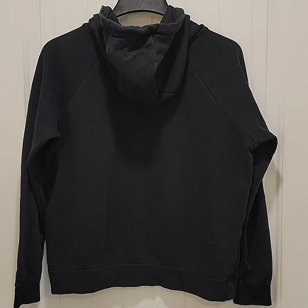 Nike Black Hoodie White Logo Size Medium - Picture 5 of 6